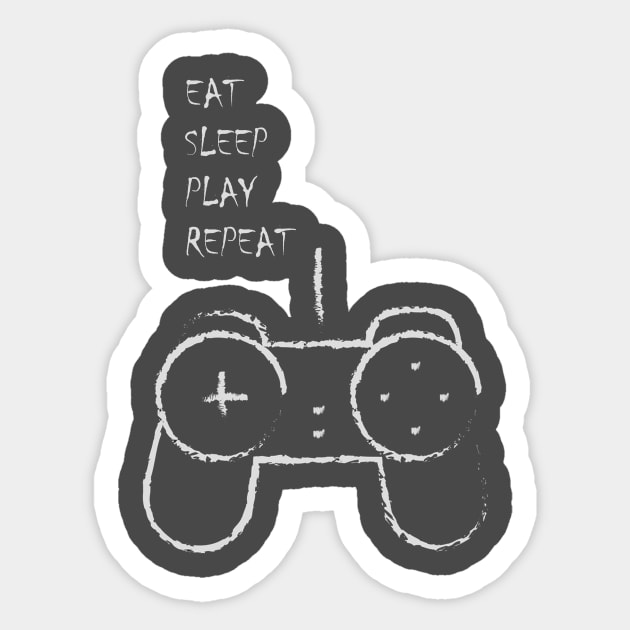 eat sleep repeat my social distancing schedule Sticker by Aleey